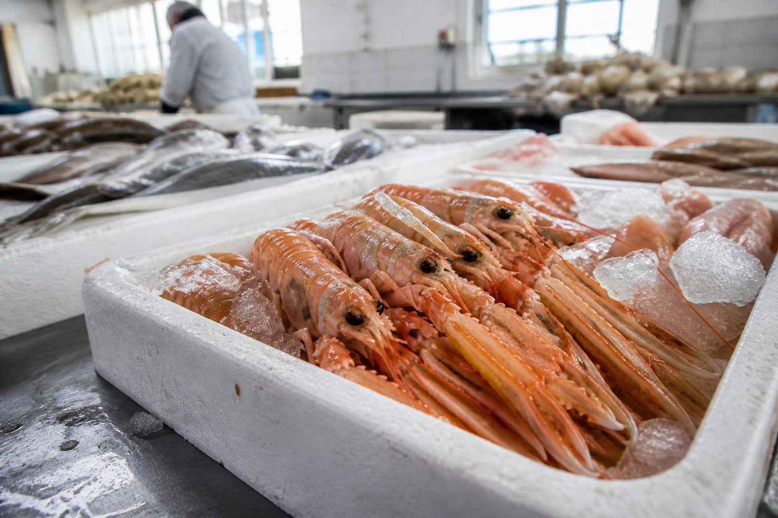 Fish market trays